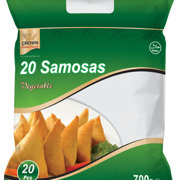 Frozen Crown Vegetables Samosas (20pcs) 700gm - Only Berlin Delivery