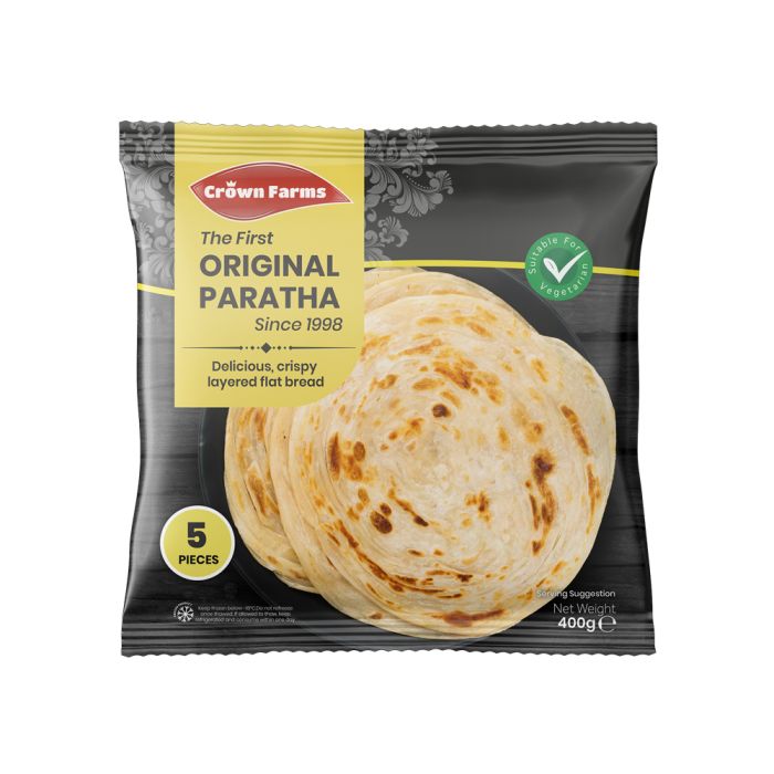 Frozen Crown Plain Paratha (5pcs) 400gm - Only Berlin Delivery