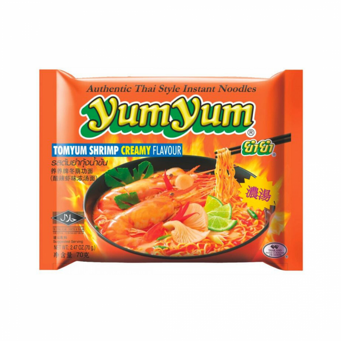 Yum Yum Instant Noodles - Tom Yum Creamy Shrimp 70gm