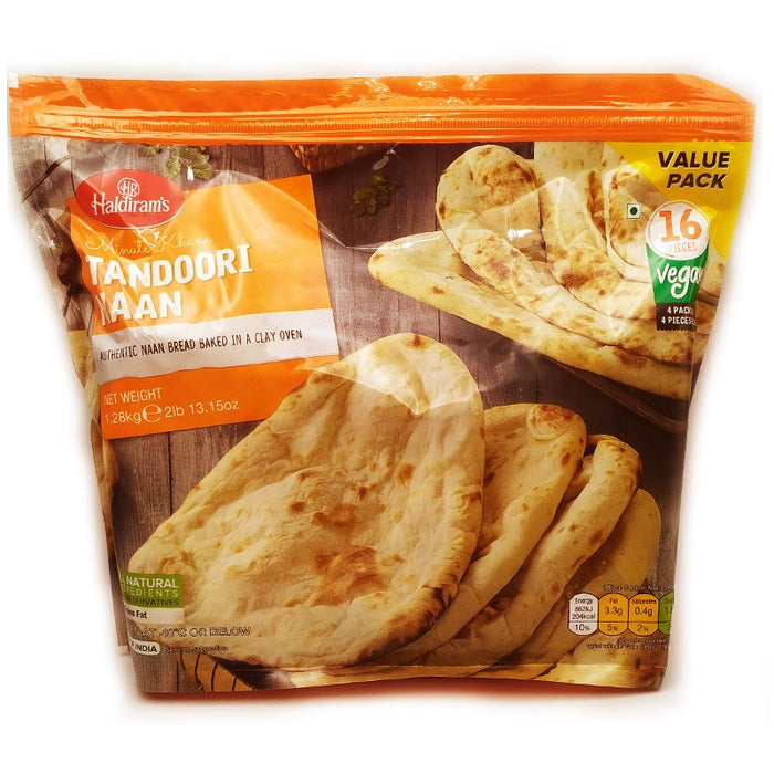 Frozen Haldiram's Tandoori Naan (16pcs) 1280gm - Only Berlin Delivery