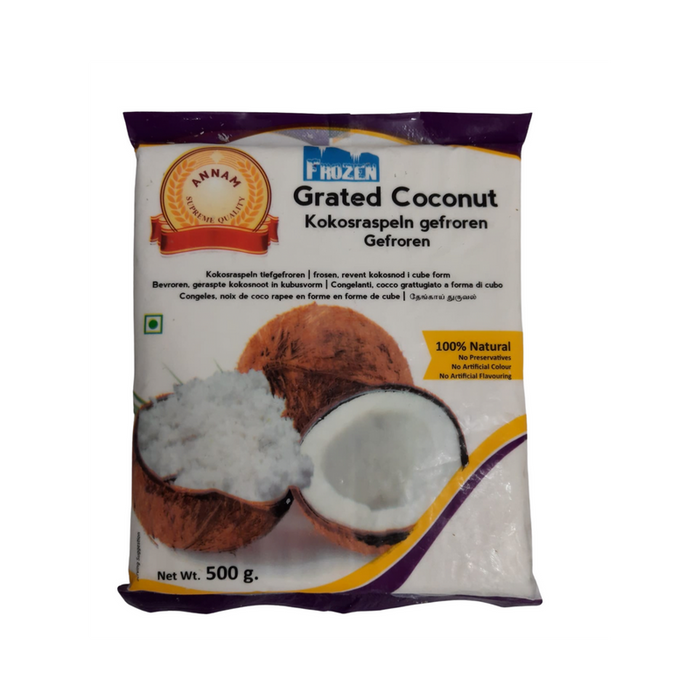 Frozen Annam Grated Coconut 500gm - Only Berlin Delivery