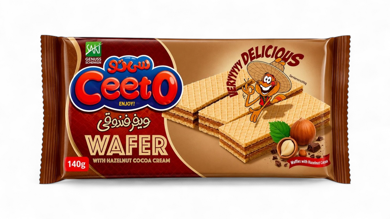 Ceeto Wafer - Hazelnut Cocoa Cream 140gm
