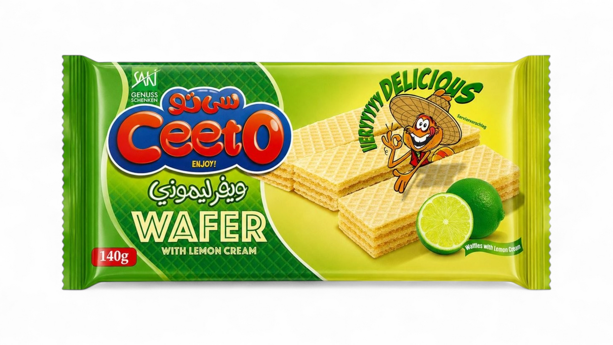 Ceeto Wafer - Lemon Cream 140gm