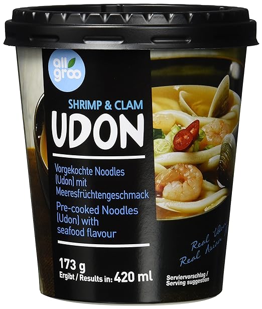All Groo Cup Udon Noodles - Shrimp & Clan 173gm