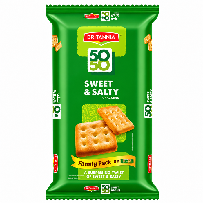 Britannia 50-50 Sweet &amp; Salty (Familienpackung) 372 g 