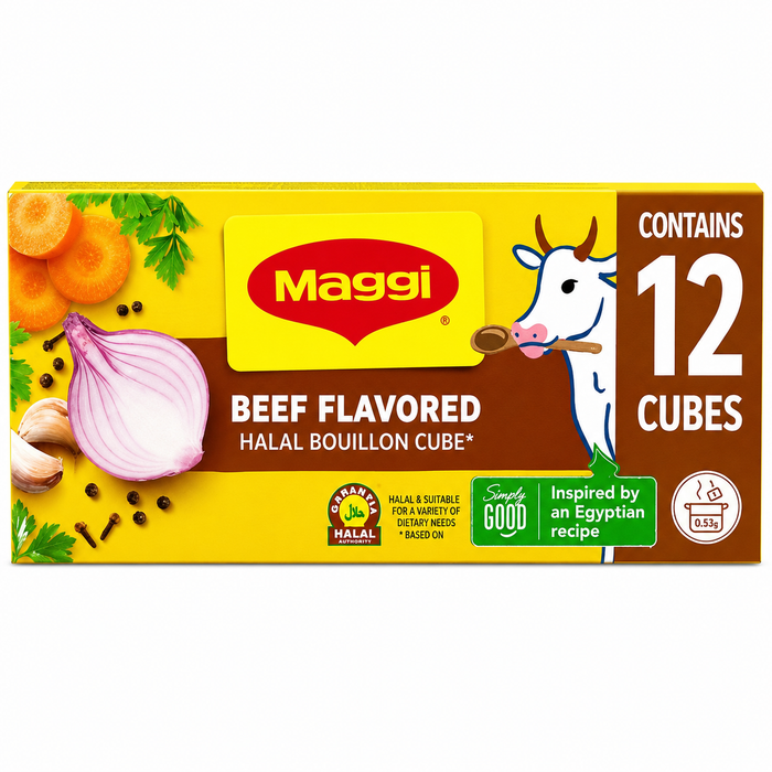 Maggi - Beef Flavored Halal Bouillon Cubes (108gm)