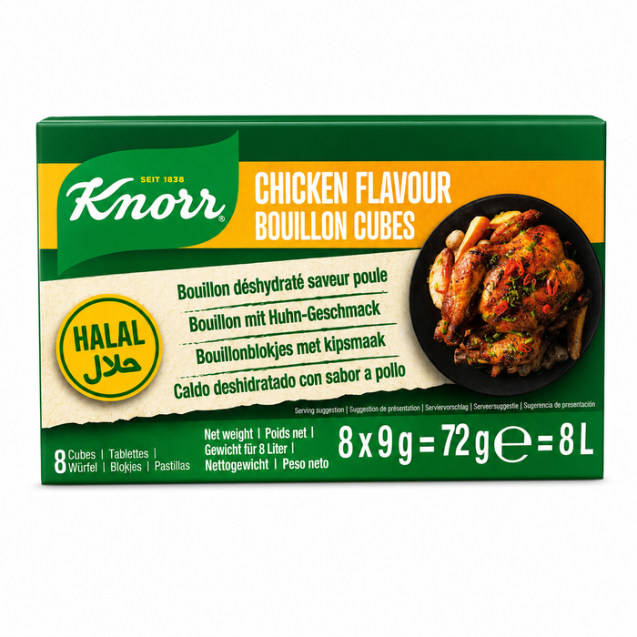 Knorr - Chicken Flavour Bouillon Cubes (72gm)