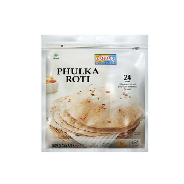 Gefrorene Ashoka Phulka Roti (24 Stück) 624 g – Nur Lieferung nach Berlin