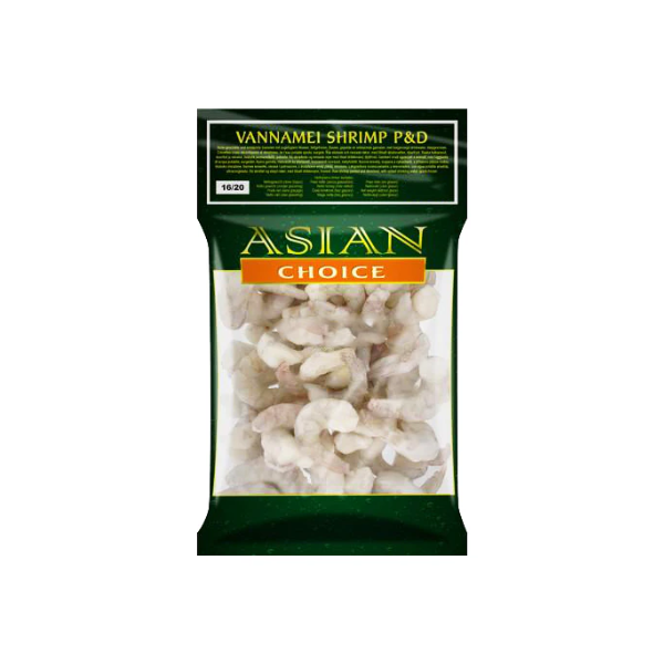 Frozen Asian Choice Vannamei Shrimps HLSO (26/30) 1kg - Only Berlin Delivery