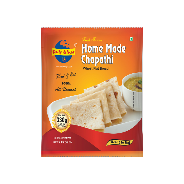 Frozen Daily Delight - Homemade Chapati 330gm (Only Berlin Delivery)