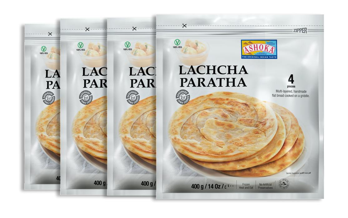 Frozen Ashoka Lachcha Paratha (4pcs) 400gm Bundle - Only Berlin Delivery (Choose your Quantity)