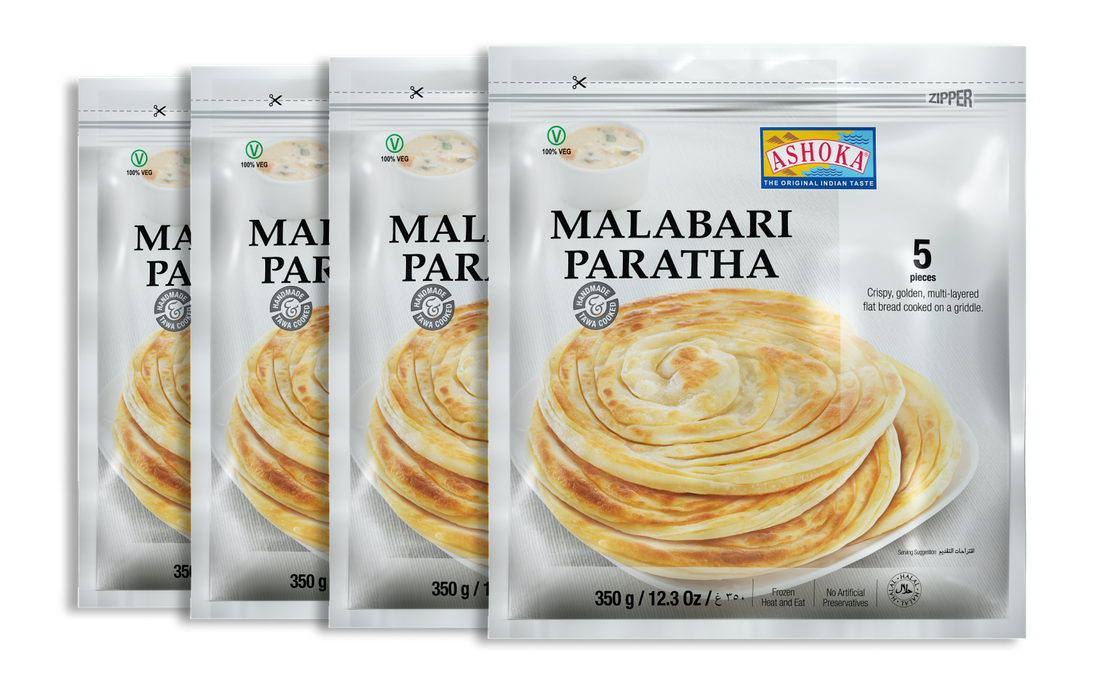 Frozen Ashoka Malabar Paratha (5pcs) 350gm Bundle - Only Berlin Delivery (Choose your Quantity)