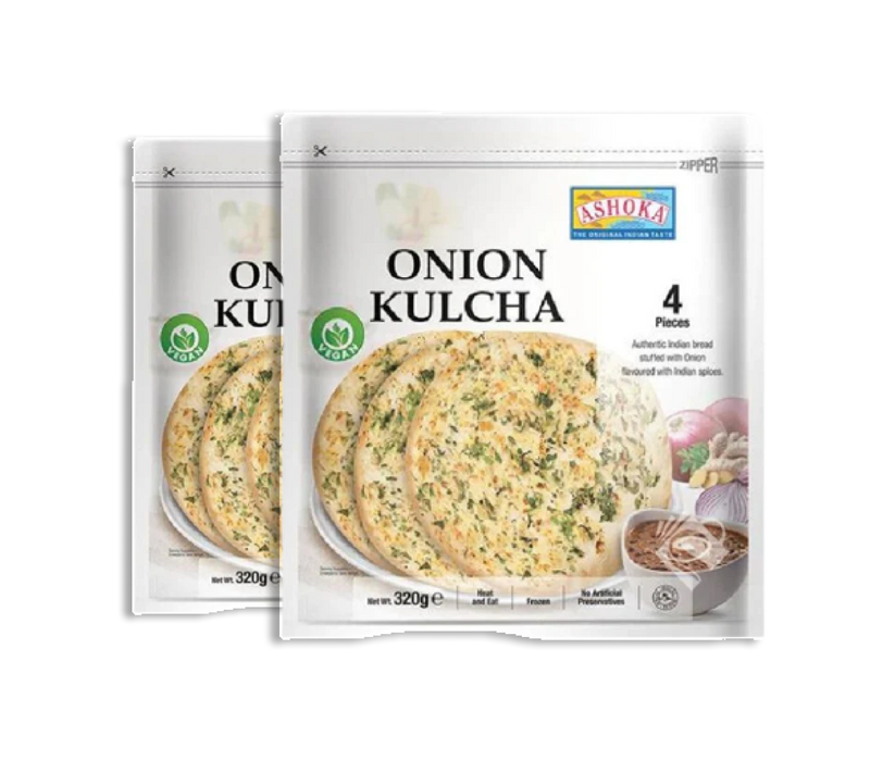 Frozen Ashoka Onion Kulcha (4pcs) 320gm - Only Berlin Delivery (Choose your Quantity)