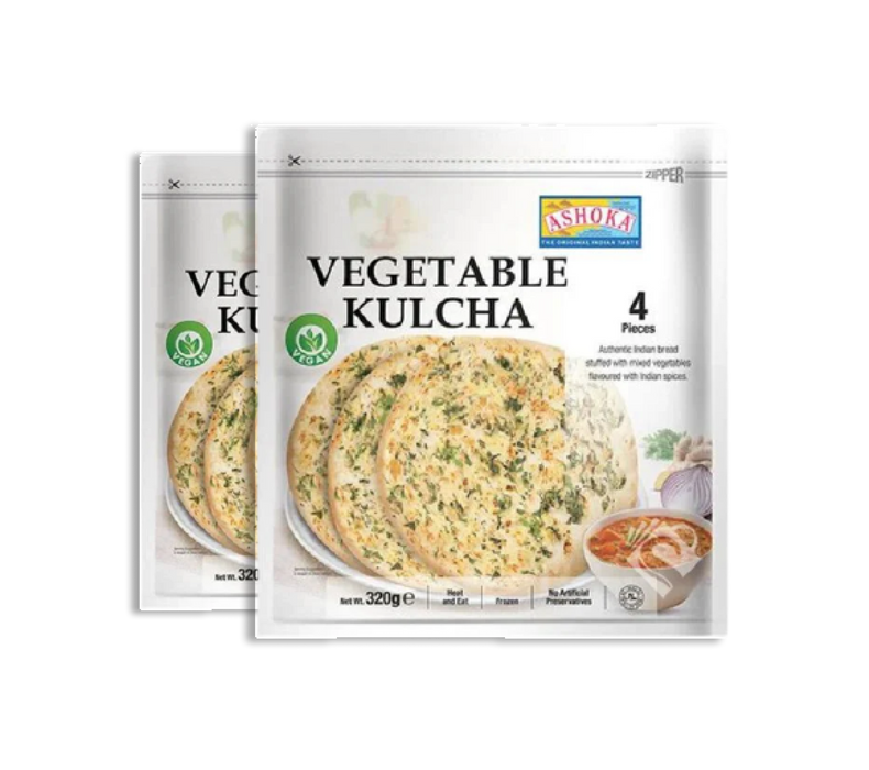 Frozen Ashoka Vegetable Kulcha (4pcs) 320gm - Only Berlin Delivery (Choose your Quantity)