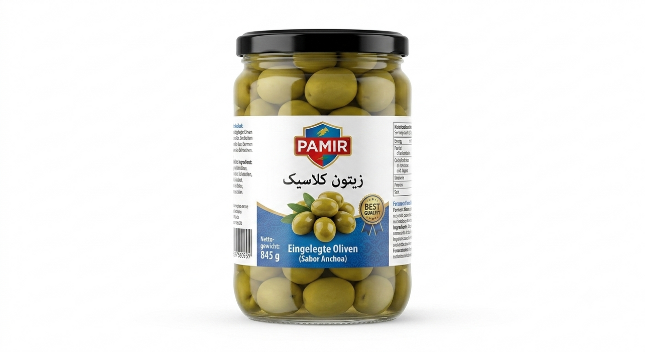 Pamir Oliven Einglegt 845g