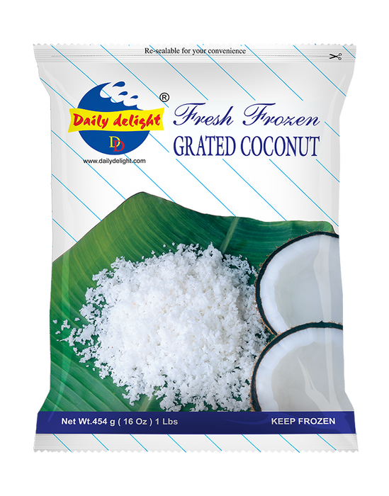 Frozen Daily Delight Grated Coconut 400gm - Only Berlin Delivery