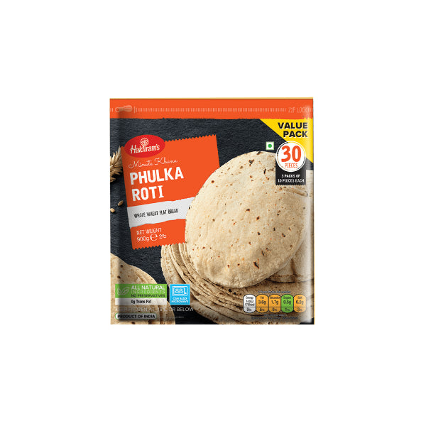 Frozen Haldiram's Phulka Roti (12pcs) 360gm - Only Berlin Delivery