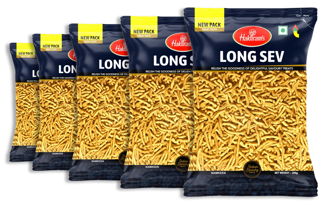 Haldiram's Long Sev 200gm Bundle (Choose your Quantity)