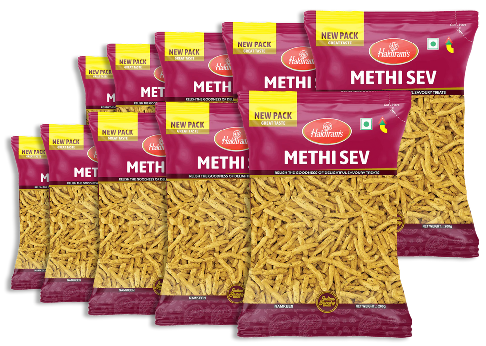 Haldiram's Methi Sev 200gm Bundle (Choose your Quantity)