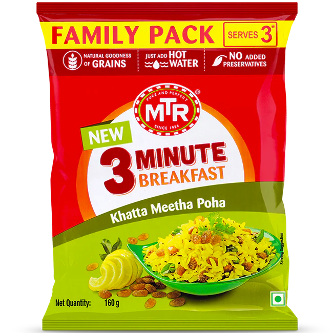 MTR Instant Khatta Meetha Poha 160gm