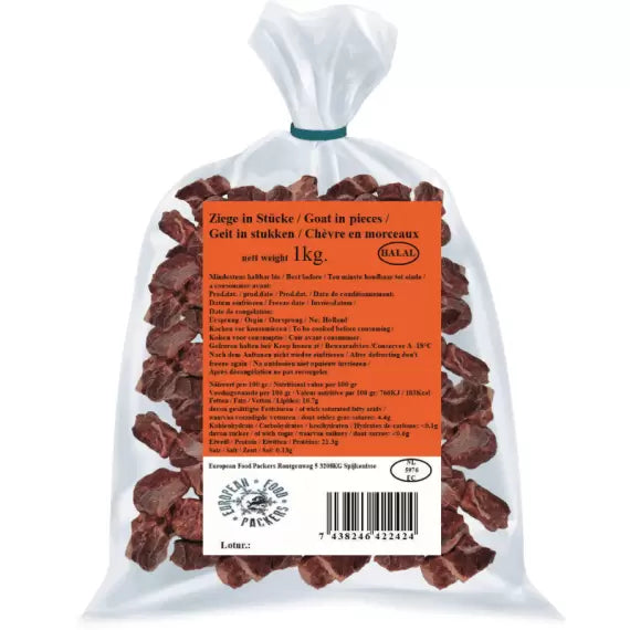 Frozen Afribest Goat Meat 1kg - Only Berlin Delivery