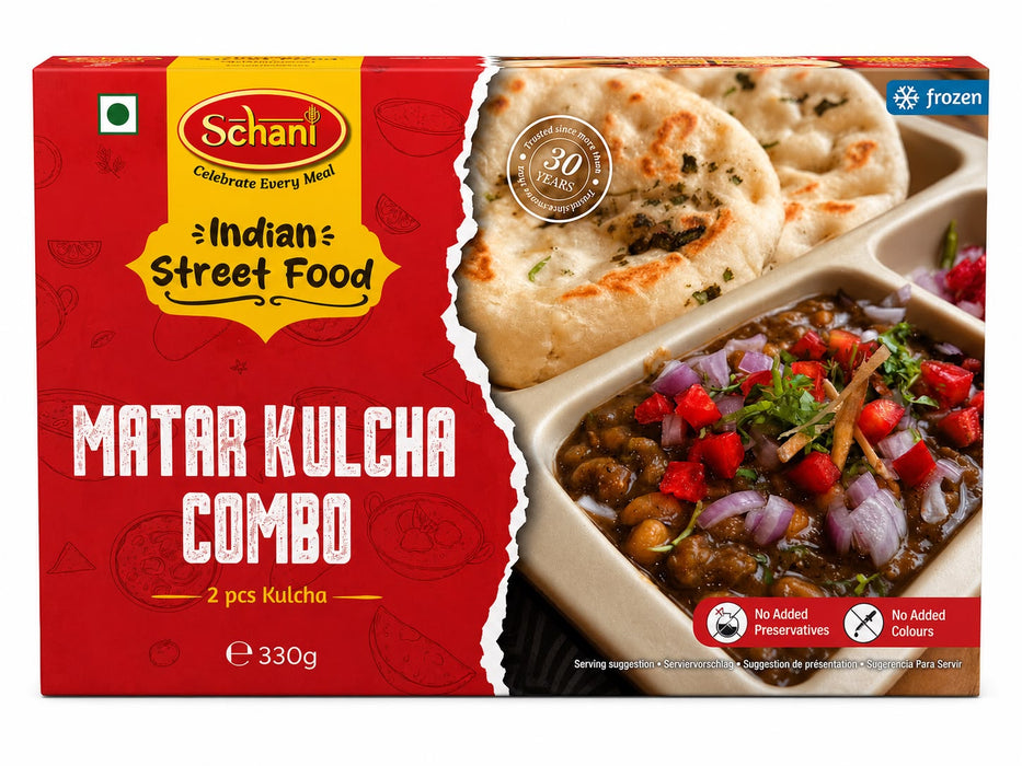Frozen Schani Matar Kulcha Combo (2pcs) 330gm - Only Berlin Delivery