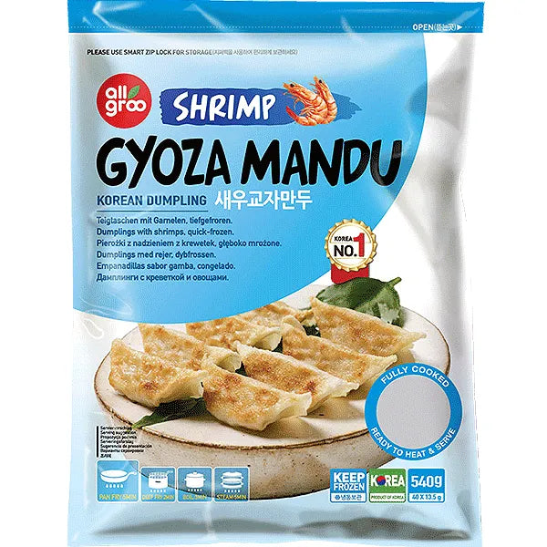 Frozen All Groo Gyoza Mandu Dumpling - Chivel (Leek) 540gm (Only Berlin Delivery)