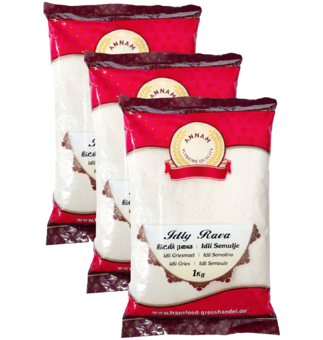 Annam Idly Rava 1kg Bundle (Choose your Quantity)