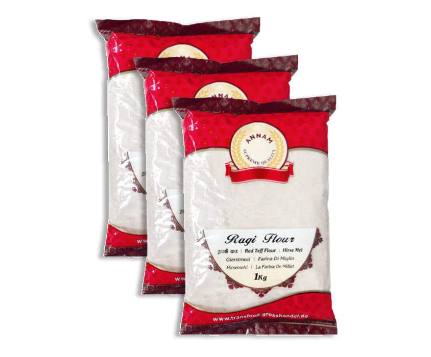 Annam Ragi Flour 1kg Bundle (Choose your Quantity)