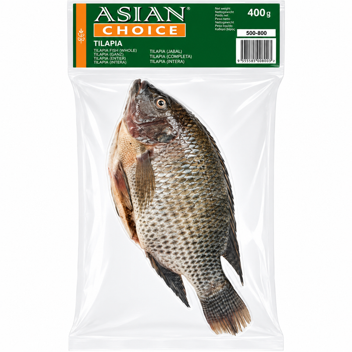 Frozen Asian Choice Tilapia Glazed (Oreochromis Niloticus) (8/500) 500gm - Only Berlin Delivery