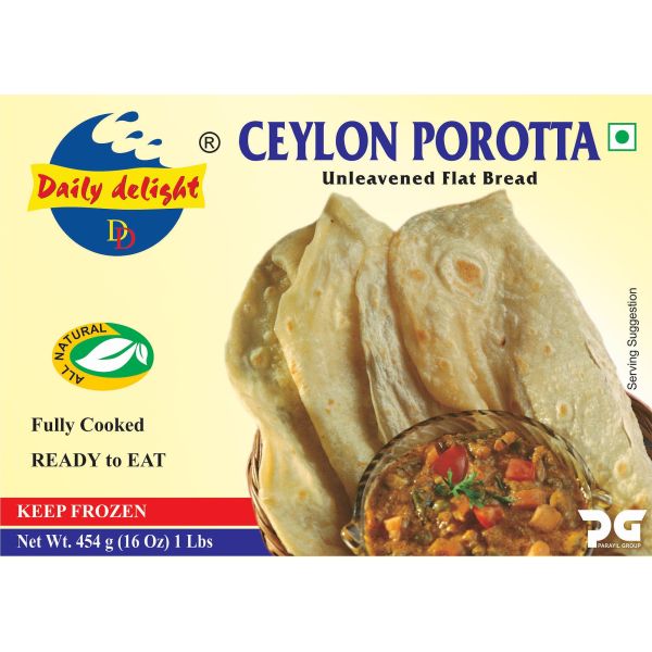 Frozen Daily Delight - Ceylon Parotta 454gm (Only Berlin Delivery)