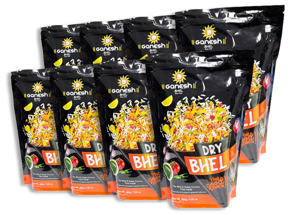 Ganesh Dry Bhel with Chutney 200gm Bundle (Choose your Quantity)