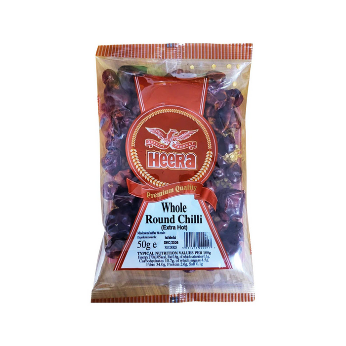 Heera Round Chilli (whole) 50gm