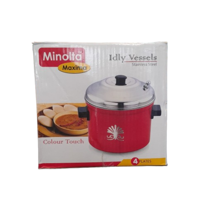 Minolta Idly Vessels - Stainless Steel (4 Plates)