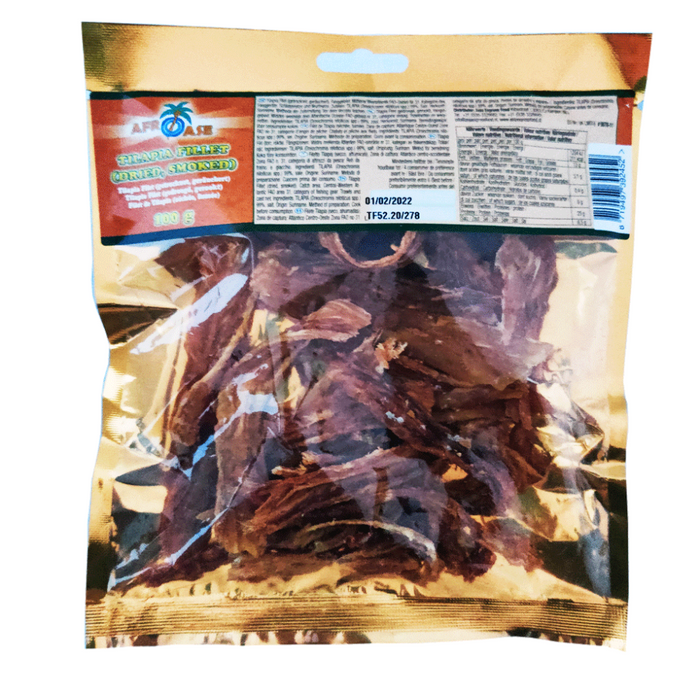 Afroase Tilapia Fillet (smoked & Dried) 100gm