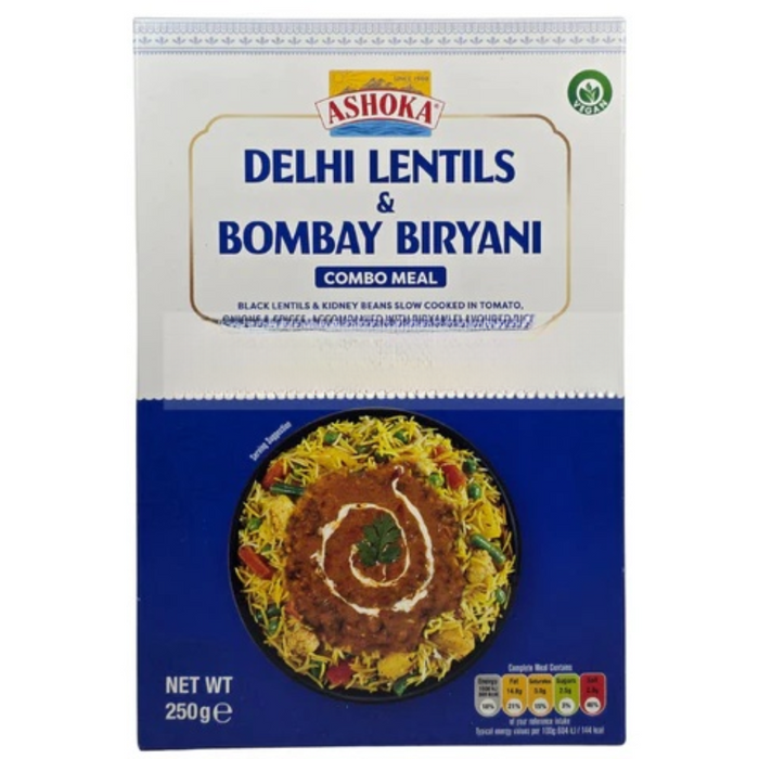 Ashoka Combo Meal - Delhi Lentils & Bombay Biryani 250gm