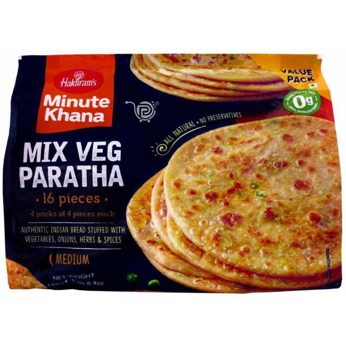 Frozen Haldiram’s Mix Veg Paratha (16pcs) 1.6kg - Only Berlin Delivery