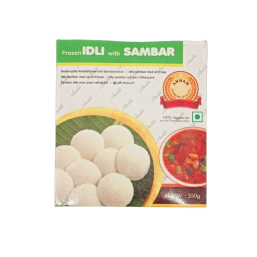 Frozen Annam Idli with Sambhar (6pcs) 350gm - Only Berlin Delivery