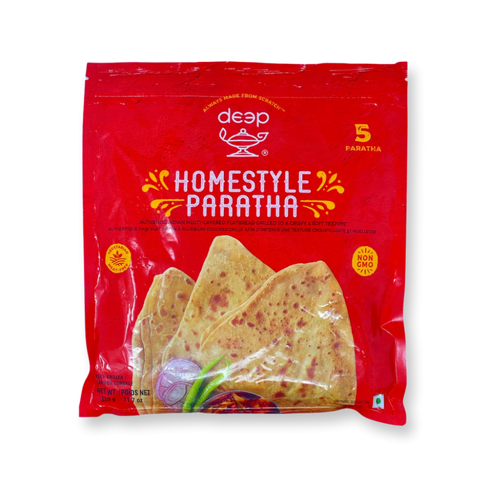 Frozen Deep Homestyle Paratha (5pcs) 333gm - Only Berlin Delivery