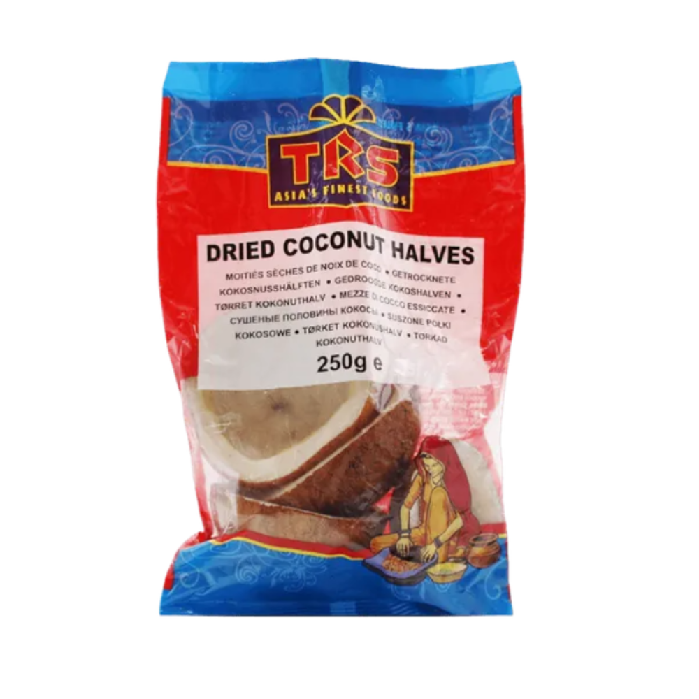 TRS Dried Coconut Halves 250gm — Zora Supermarkt