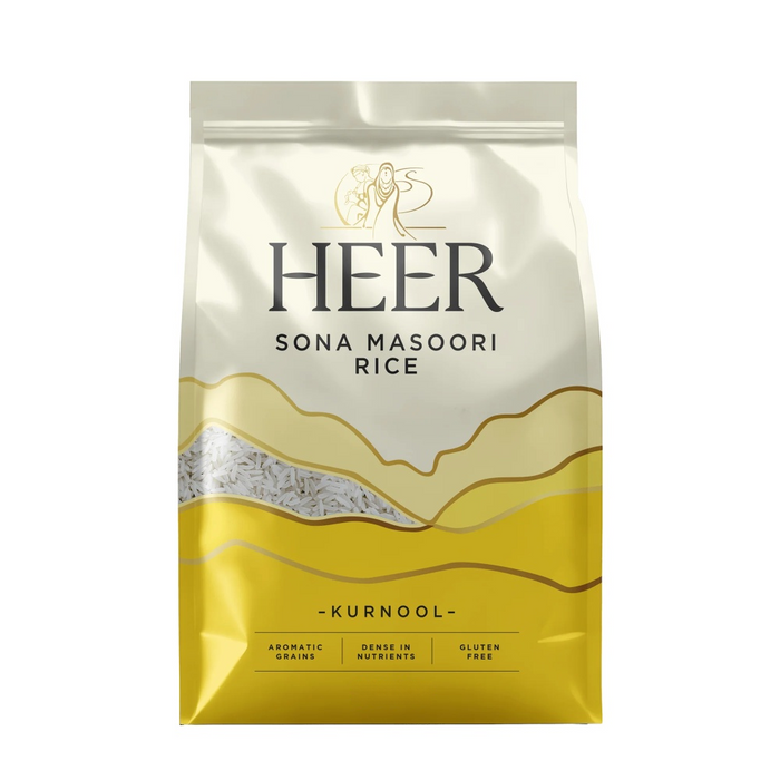 Heer Sona Masoori Rice 10kg - BBE: 04.2028