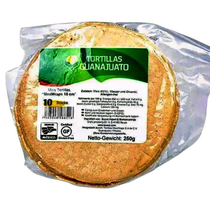 Tortillas Guanajuato - Mexicana - 10cm (20pcs) 250gm