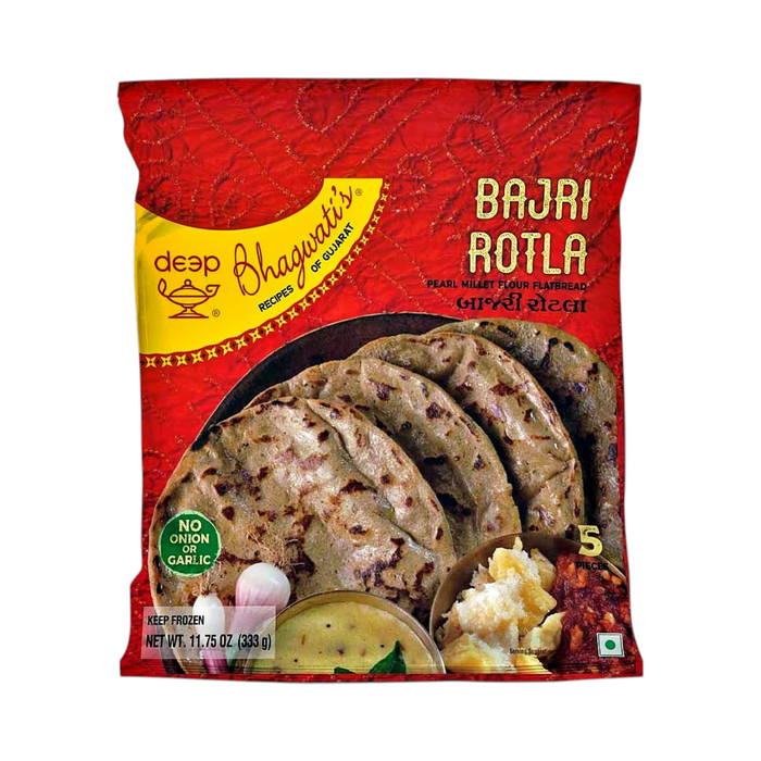 Frozen Deep Bhagwati's Recipe - Bajra Rotla (5pcs) 333gm (Only Berlin Delivery)