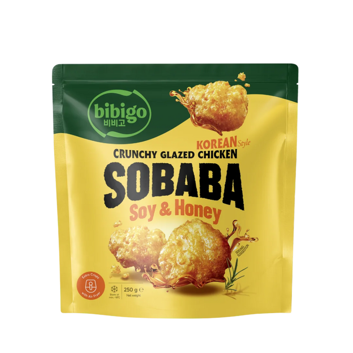 Frozen Bibigo Korean Style Crunchy Glazed Chicken Sobaba - Soy & Honey 250gm (Only Berlin Delivery)