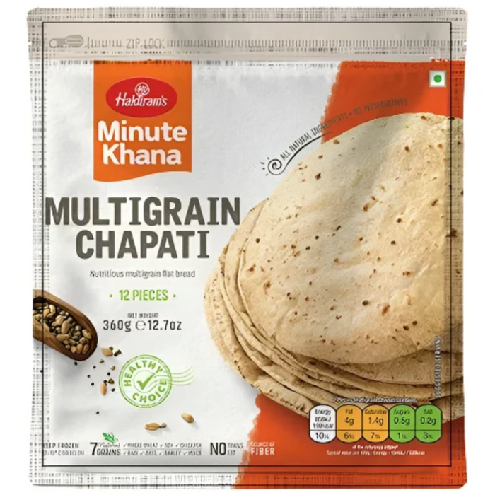 Frozen Haldiram's Multigrain Chapati (12pcs) 360gm - Only Berlin Delivery