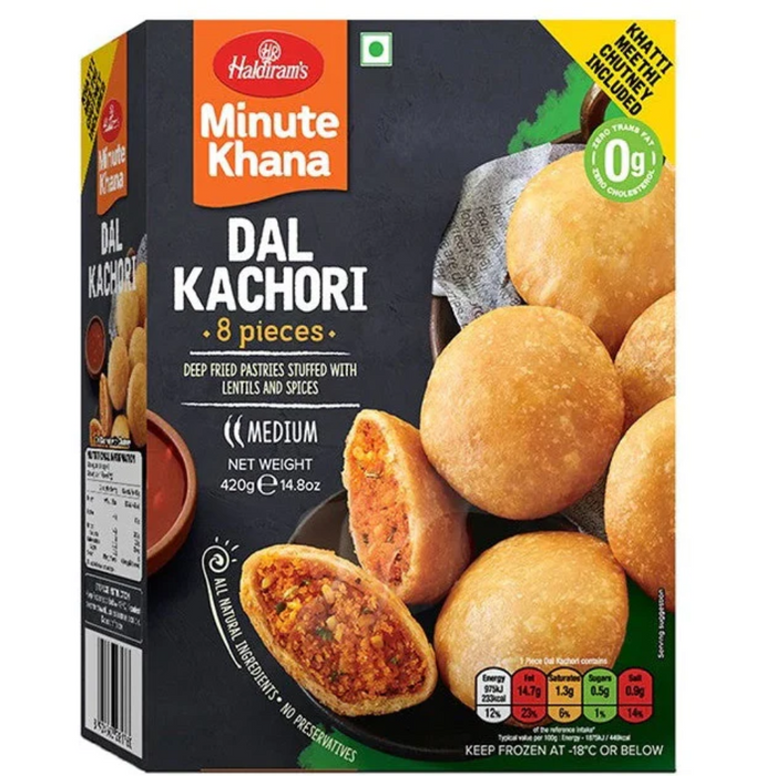Frozen Haldiram's Dal Kachori (8pcs) 420gm - Only Berlin Delivery