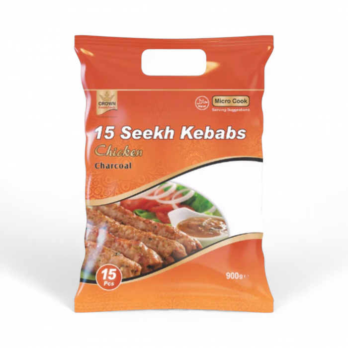 Frozen Crown Chicken Seekh Kebab (15 Stück) 900 g – Nur Lieferung nach Berlin 