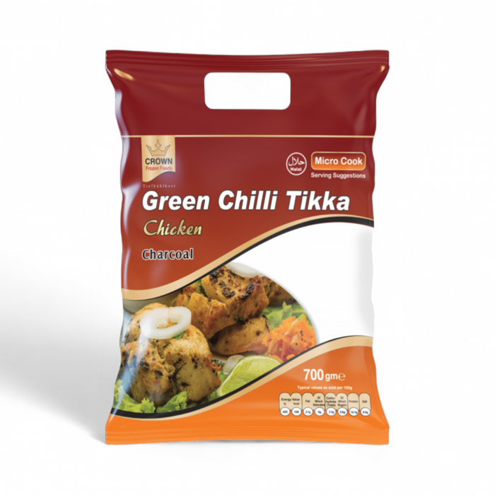 Frozen Crown Chicken Green Chilli Tikka Kebab 700gm - Only Berlin Delivery