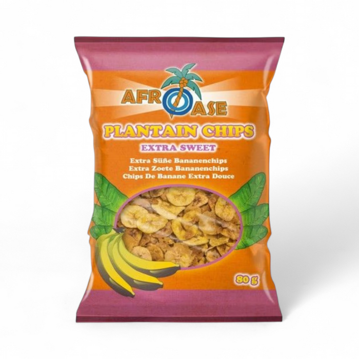 Afroase Plantain Chips - Extra Sweet 80gm