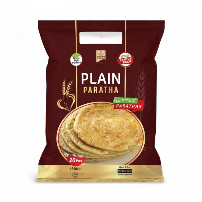 Frozen Crown Plain Paratha Family Pack (20pcs) 1600gm - Only Berlin Delivery